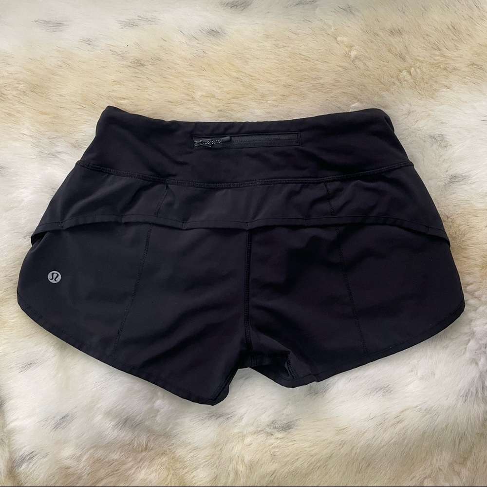 Black Lululemon Shorts - Speed Up Low-Rise Lined Short 2.5"